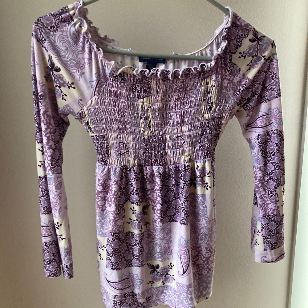 Limited Too Smocked Long Sleeve Top